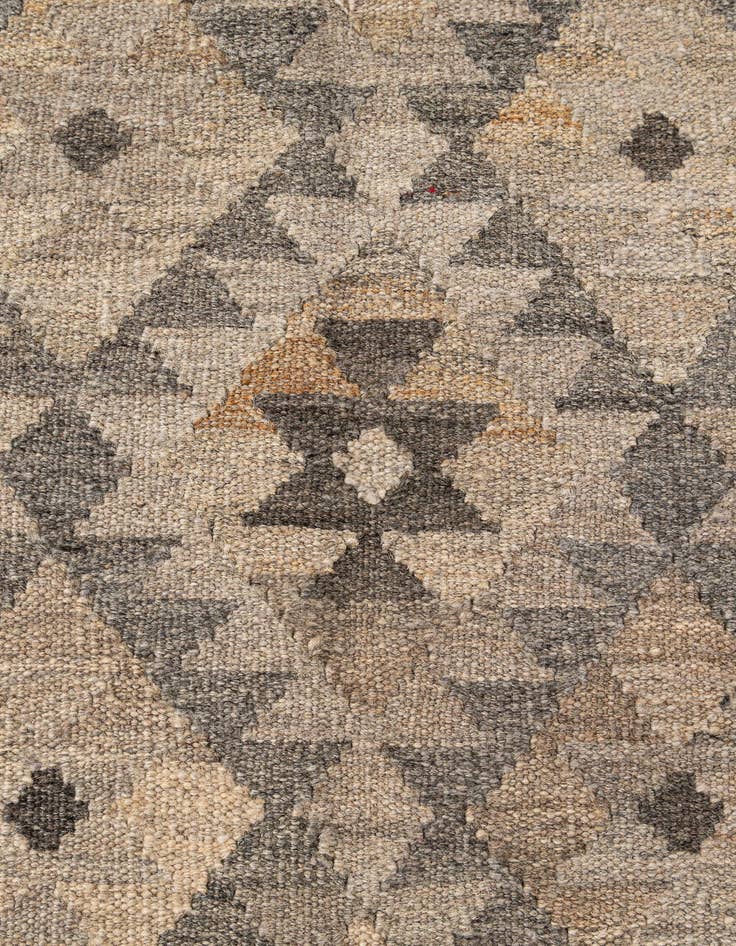 Detail image of  5' x 6' 8  Hand Woven Kilim Maymana Wool Rug