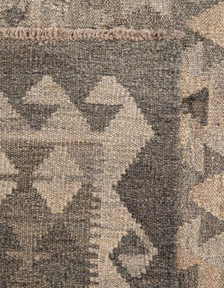 Detail image of  5' x 6' 8  Hand Woven Kilim Maymana Wool Rug