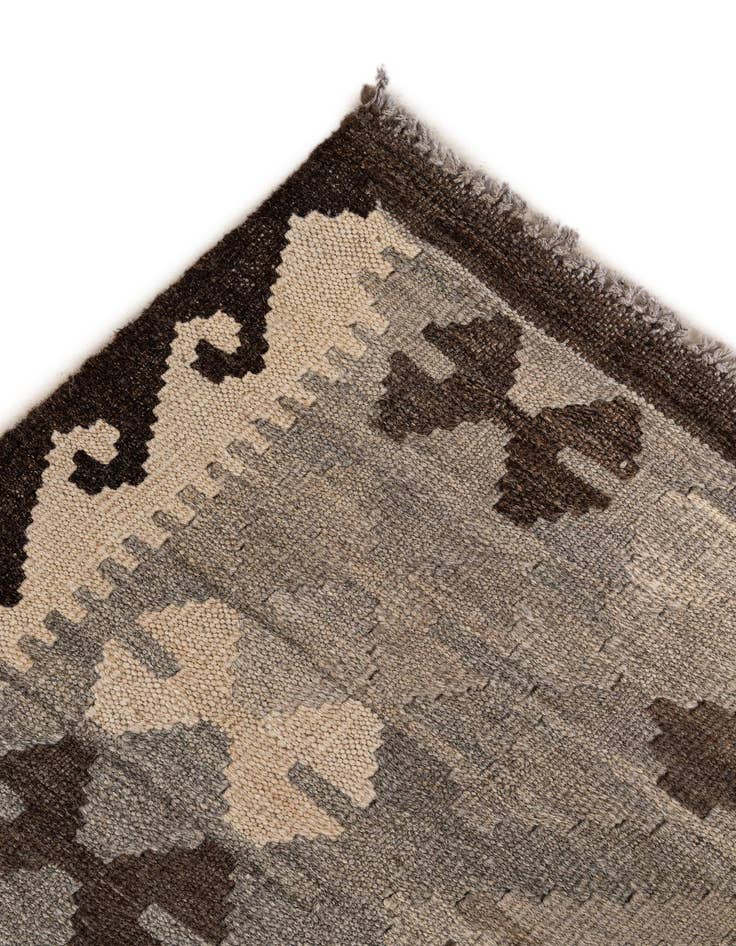 Detail image of  4' 11 x 6' 5  Hand Woven Kilim Maymana Wool Rug