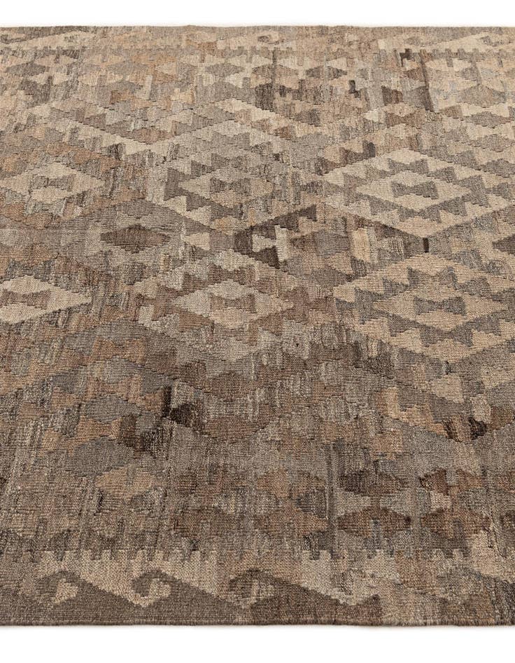 Detail image of  5' x 6' 7  Hand Woven Kilim Maymana Wool Rug