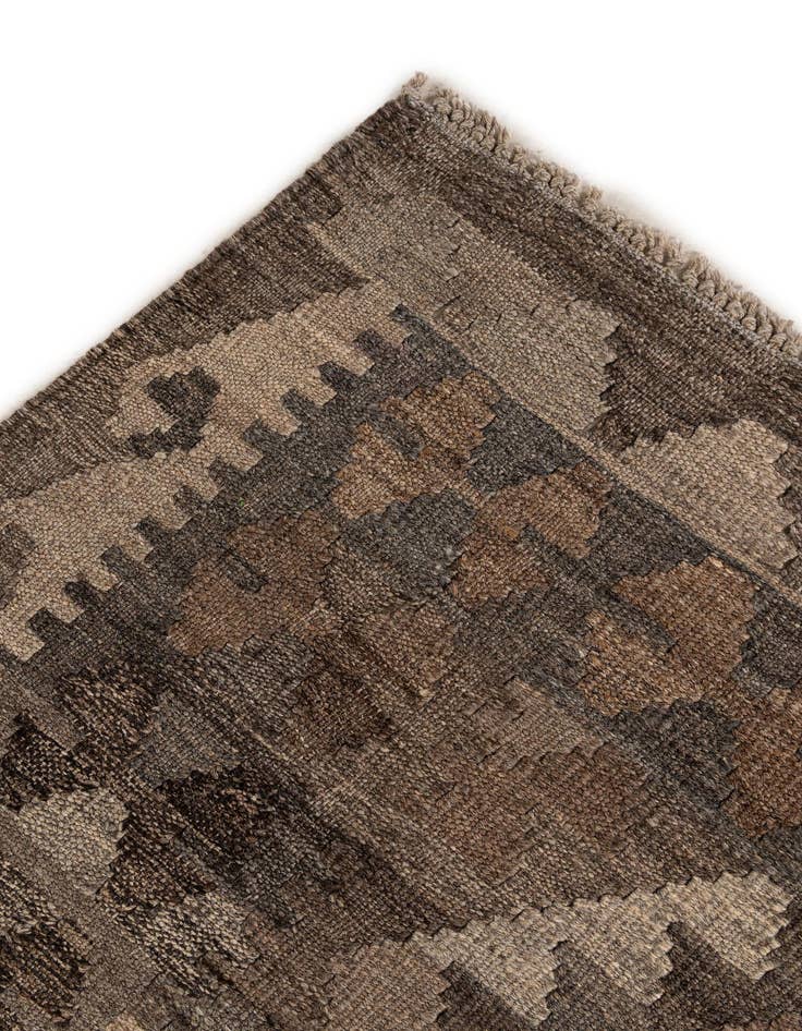 Detail image of  5' x 6' 7  Hand Woven Kilim Maymana Wool Rug