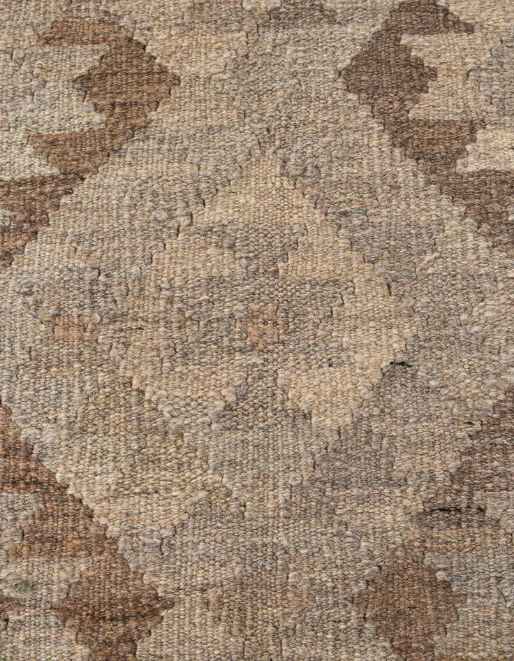 Detail image of  5' 1 x 6' 9  Hand Woven Kilim Maymana Wool Rug