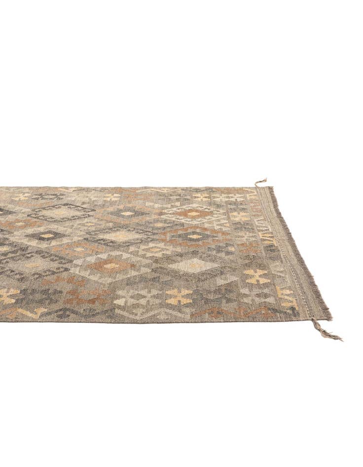 Detail image of  5' 2 x 6' 3  Hand Woven Kilim Maymana Wool Rug