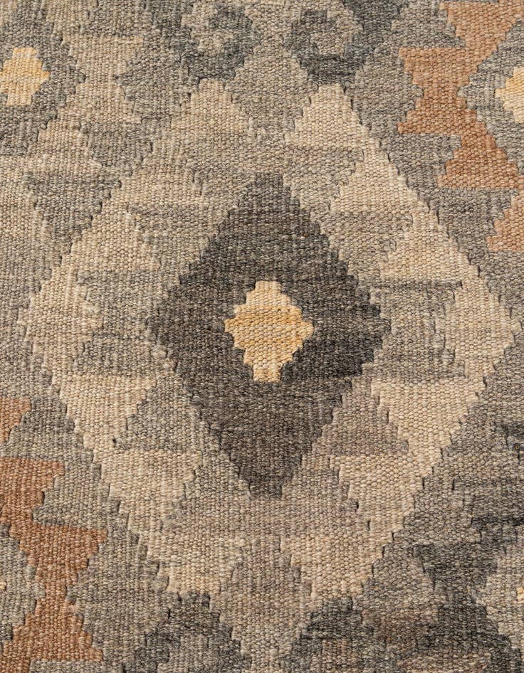 Detail image of  5' 2 x 6' 3  Hand Woven Kilim Maymana Wool Rug