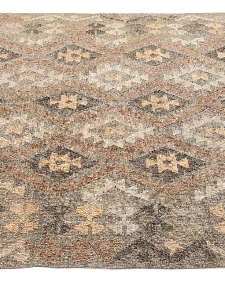 Detail image of  5' 2 x 6' 3  Hand Woven Kilim Maymana Wool Rug