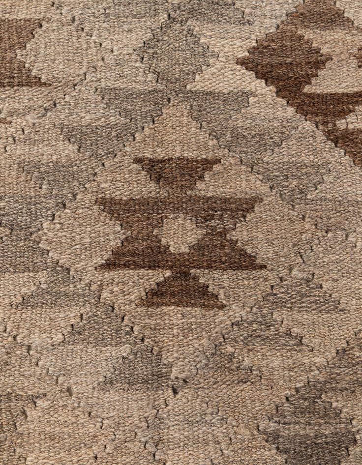 Detail image of  5' 2 x 6' 3  Hand Woven Kilim Maymana Wool Rug