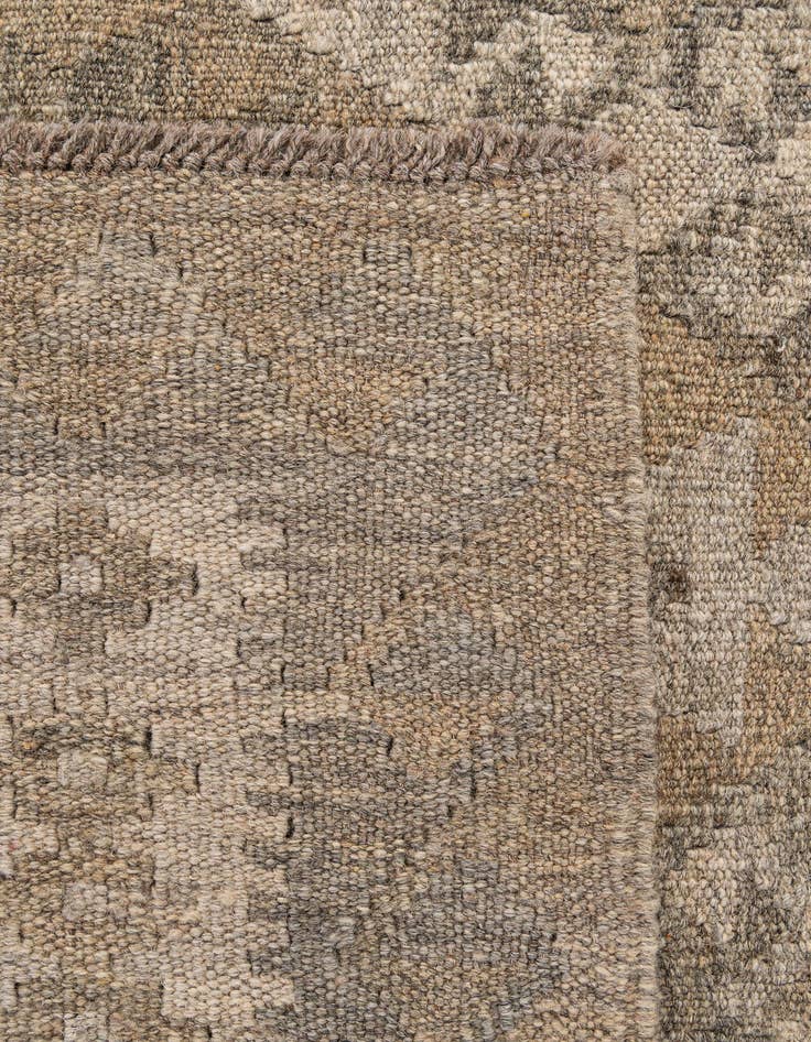 Detail image of  5' 1 x 6' 10  Hand Woven Kilim Maymana Wool Rug