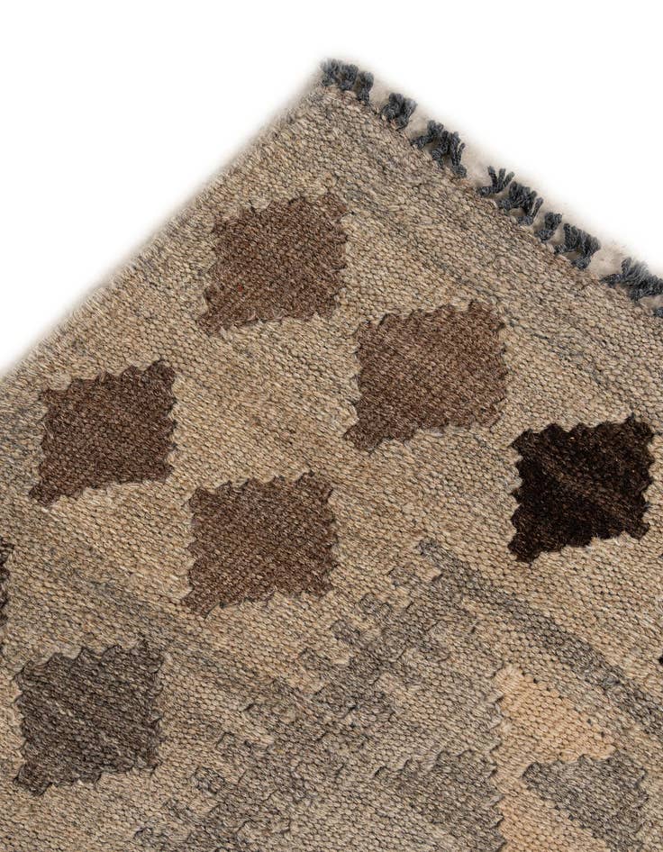 Detail image of  5' 3 x 6' 7  Hand Woven Kilim Maymana Wool Rug