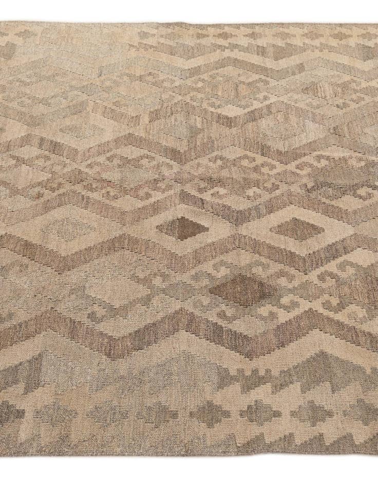 Detail image of  5' 3 x 6' 8  Hand Woven Kilim Maymana Wool Rug