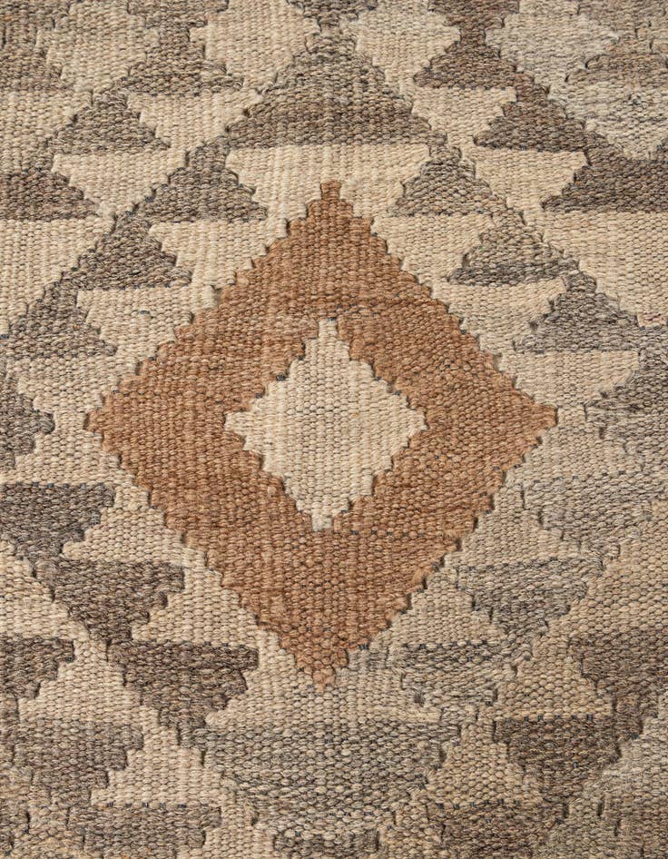 Detail image of  5' 2 x 6' 8  Hand Woven Kilim Maymana Wool Rug