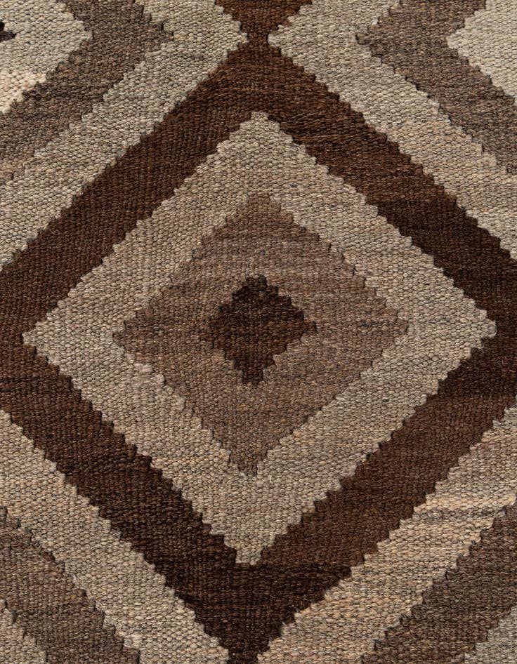 Detail image of  5' 1 x 6' 7  Hand Woven Kilim Maymana Wool Rug