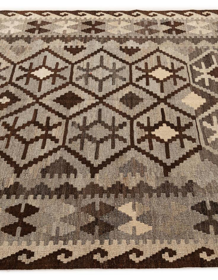 Detail image of  5' 5 x 6' 8  Hand Woven Kilim Maymana Wool Rug