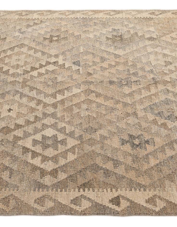 Detail image of  5' 3 x 6' 7  Hand Woven Kilim Maymana Wool Rug