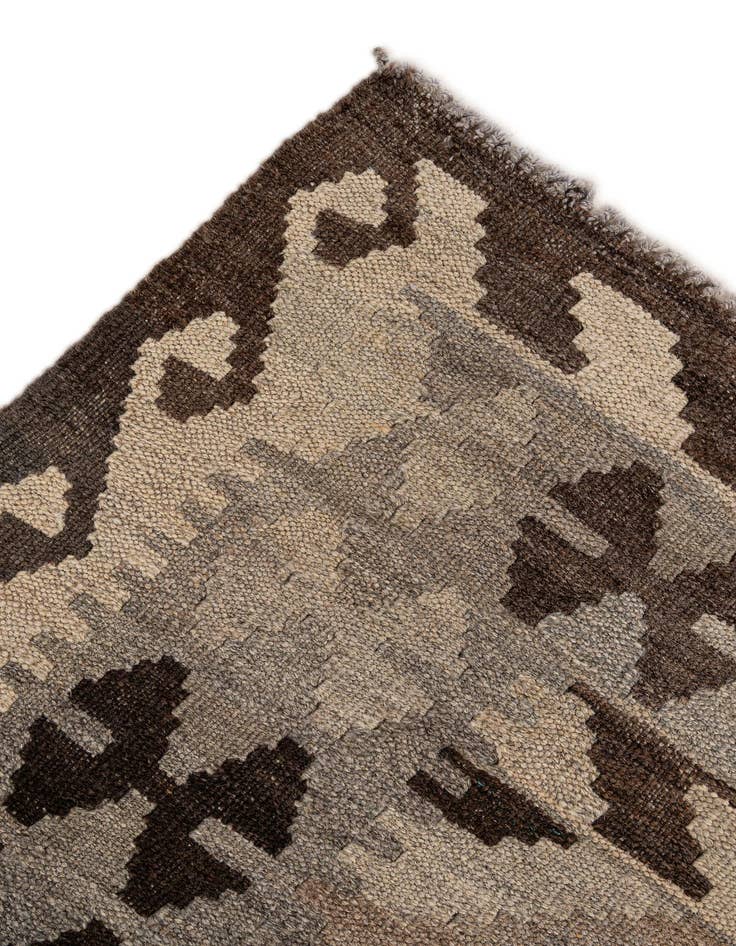 Detail image of  5' 2 x 6' 6  Hand Woven Kilim Maymana Wool Rug
