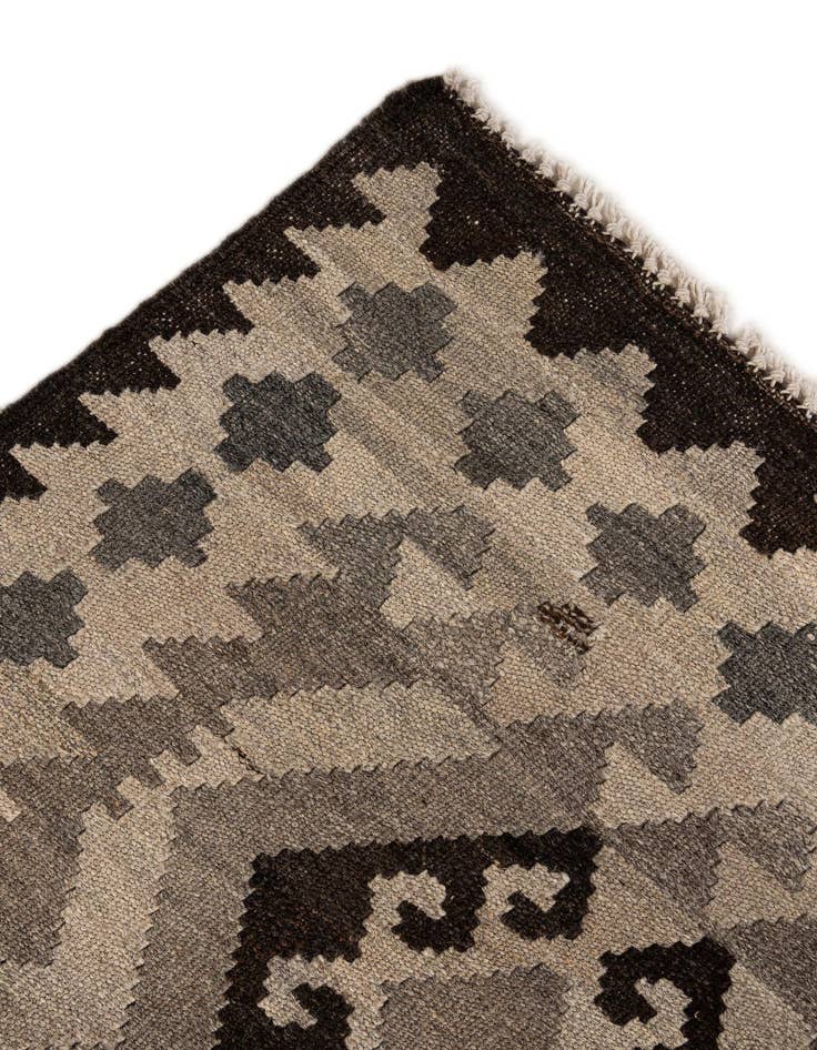 Detail image of  5' 4 x 6' 8  Hand Woven Kilim Maymana Wool Rug