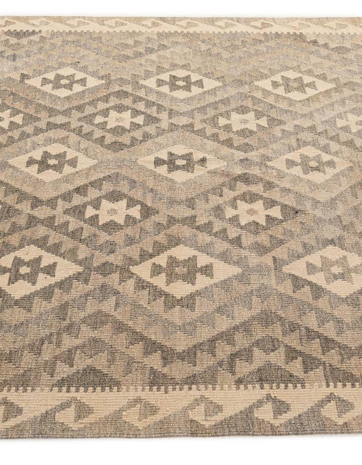 Detail image of  5' 3 x 6' 8  Hand Woven Kilim Maymana Wool Rug