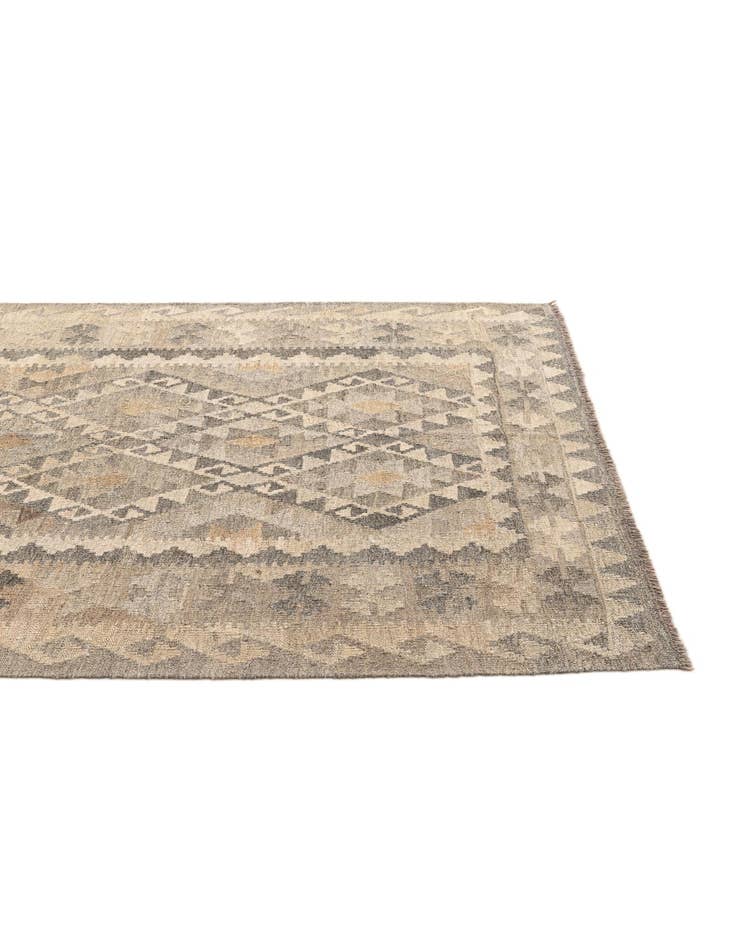 Detail image of  5' 3 x 6' 9  Hand Woven Kilim Maymana Wool Rug