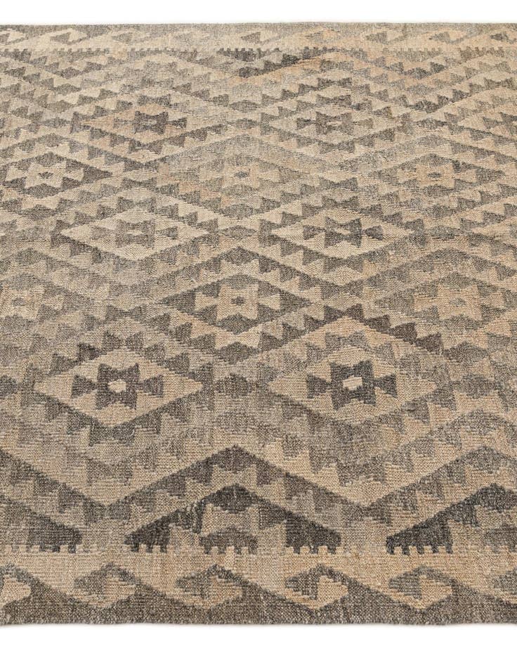 Detail image of  5' 2 x 6' 3  Hand Woven Kilim Maymana Wool Rug