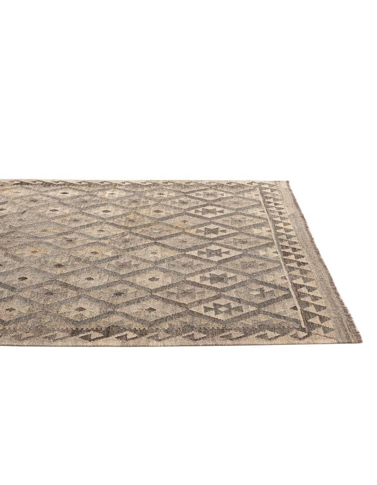 Detail image of  5' 3 x 6' 5  Hand Woven Kilim Maymana Wool Rug