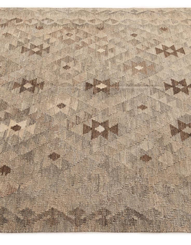 Detail image of  5' 2 x 6' 9  Hand Woven Kilim Maymana Wool Rug