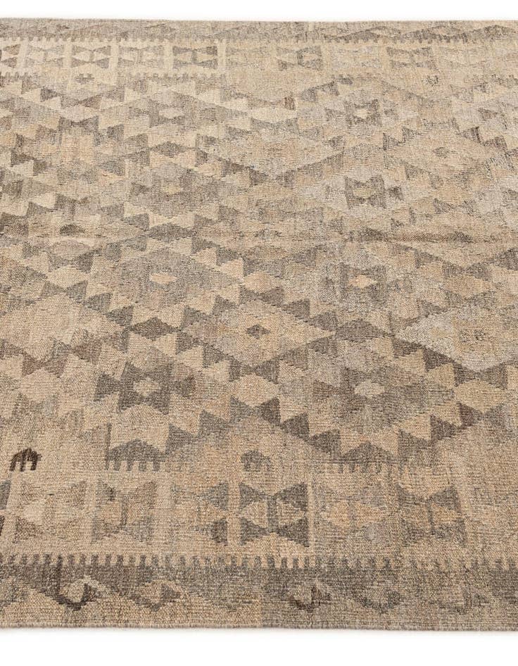 Detail image of  5' 2 x 6' 6  Hand Woven Kilim Maymana Wool Rug