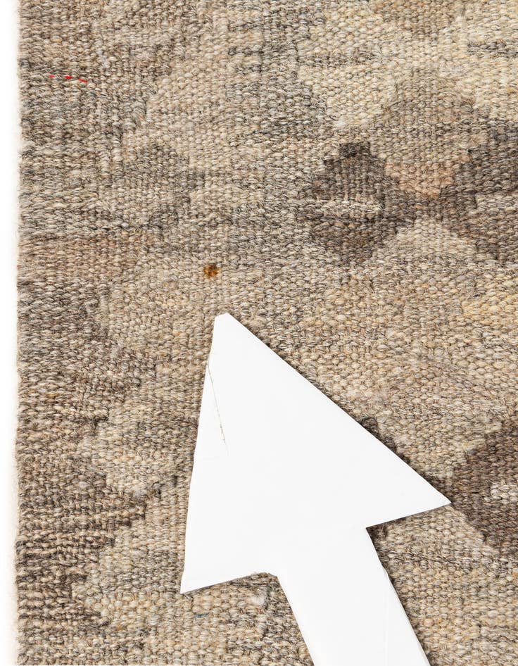 Detail image of  5' 2 x 6' 6  Hand Woven Kilim Maymana Wool Rug