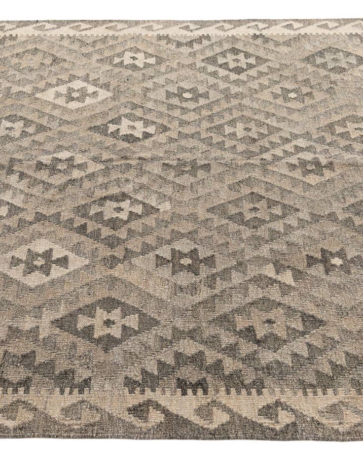 Detail image of  5' 4 x 6' 5  Hand Woven Kilim Maymana Wool Rug