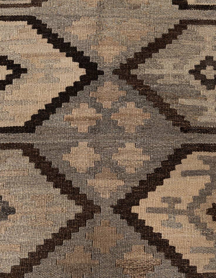 Detail image of  5' x 6' 7  Hand Woven Kilim Maymana Wool Rug