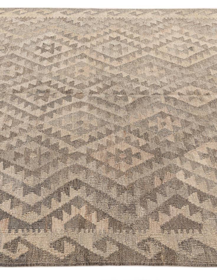 Detail image of  5' 3 x 6' 7  Hand Woven Kilim Maymana Wool Rug