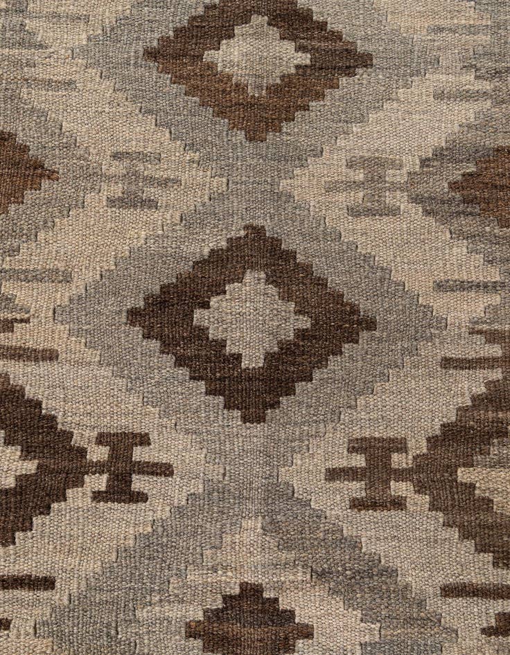Detail image of  5' 4 x 6' 5  Hand Woven Kilim Maymana Wool Rug