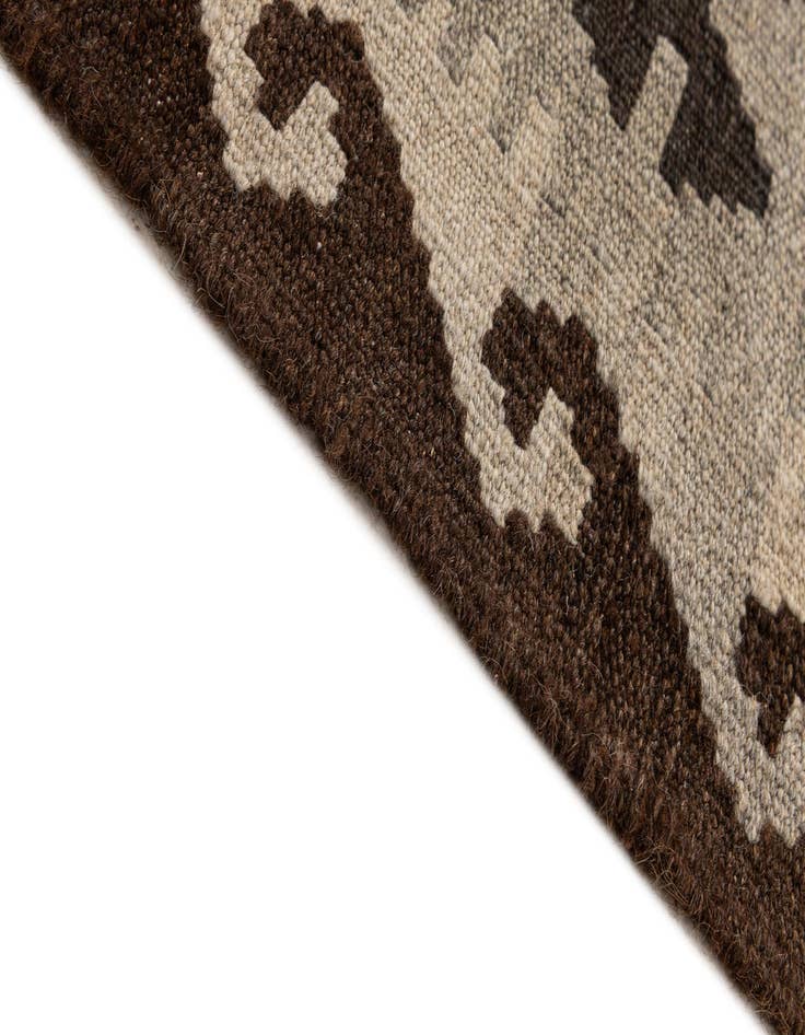 Detail image of  5' 2 x 6' 7  Hand Woven Kilim Maymana Wool Rug