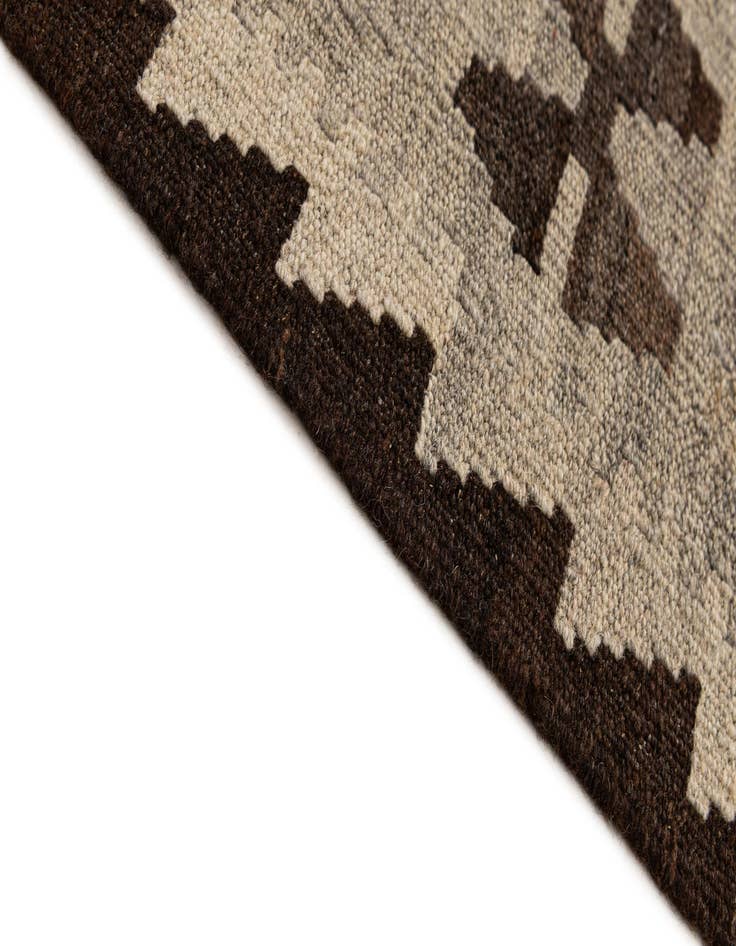 Detail image of  5' 3 x 6' 6  Hand Woven Kilim Maymana Wool Rug