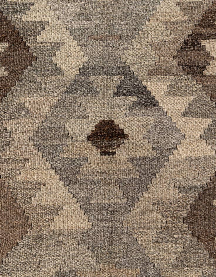 Detail image of  5' 3 x 6' 6  Hand Woven Kilim Maymana Wool Rug