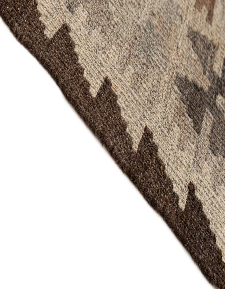 Detail image of  5' 1 x 6' 8  Hand Woven Kilim Maymana Wool Rug