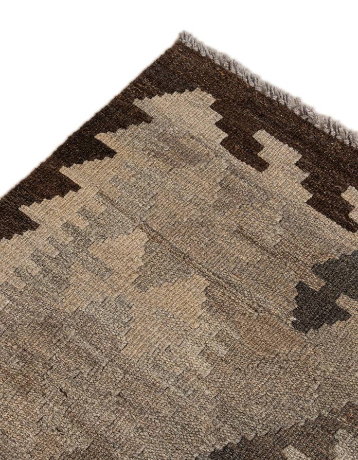 Detail image of  5' 1 x 6' 8  Hand Woven Kilim Maymana Wool Rug