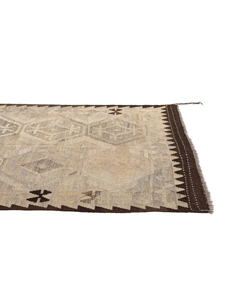 Detail image of  5' x 6' 9  Hand Woven Kilim Maymana Wool Rug