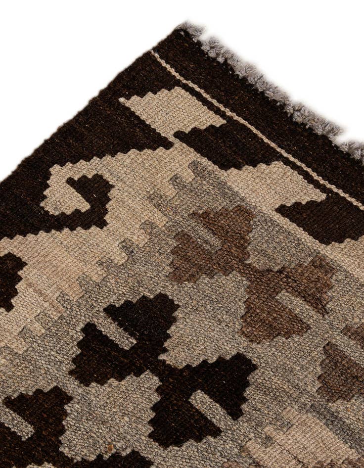 Detail image of  5' 2 x 6' 9  Hand Woven Kilim Maymana Wool Rug
