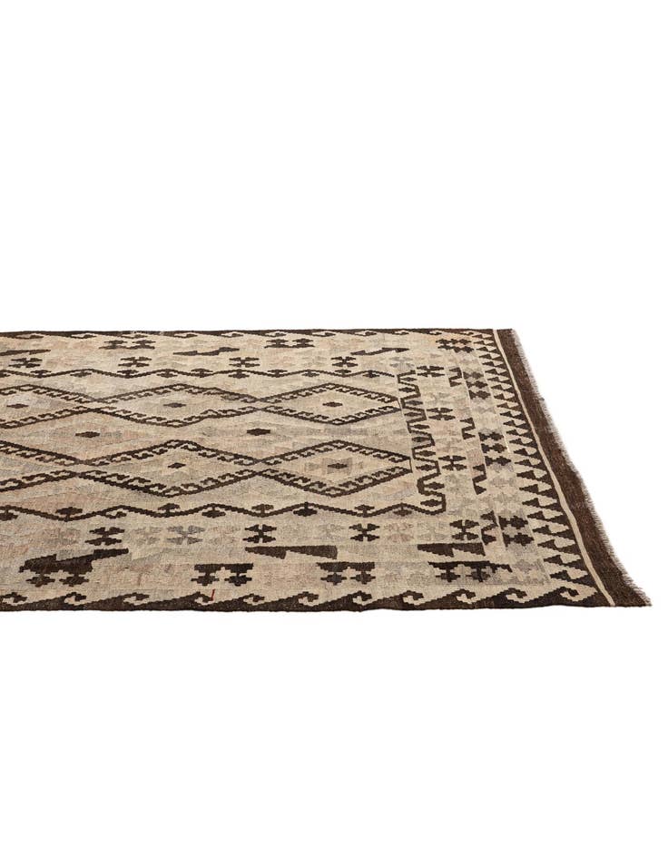 Detail image of  5' 4 x 6' 10  Hand Woven Kilim Maymana Wool Rug