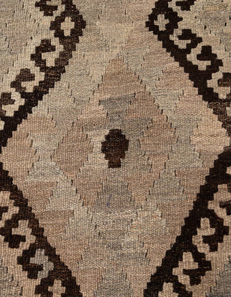 Detail image of  5' 4 x 6' 10  Hand Woven Kilim Maymana Wool Rug