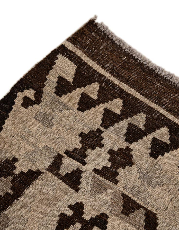 Detail image of  5' 4 x 6' 10  Hand Woven Kilim Maymana Wool Rug