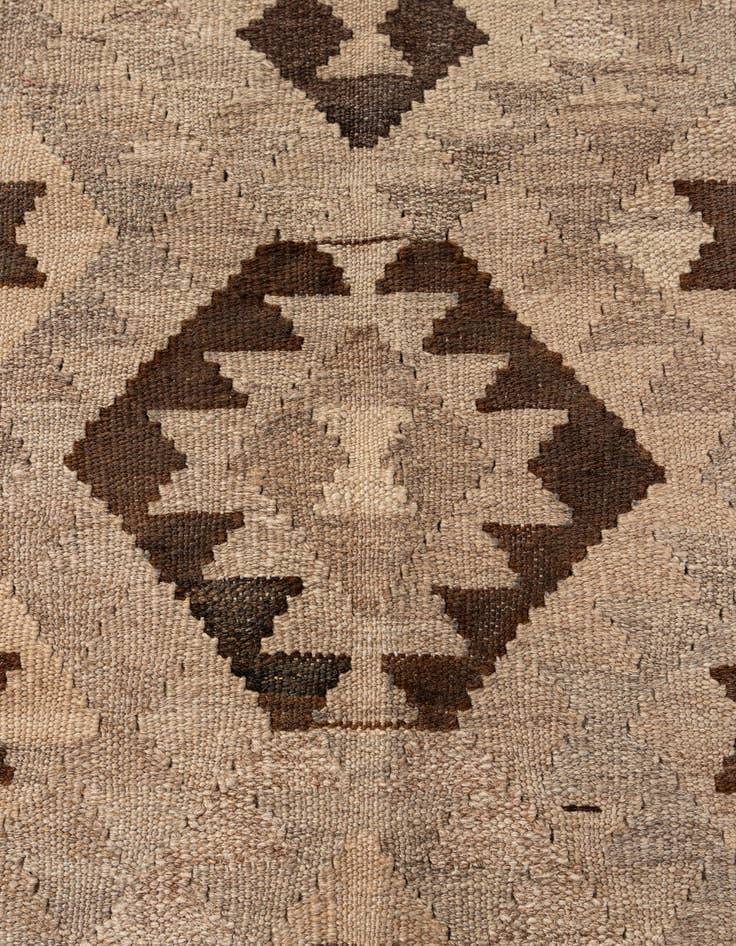 Detail image of  5' 2 x 6' 9  Hand Woven Kilim Maymana Wool Rug