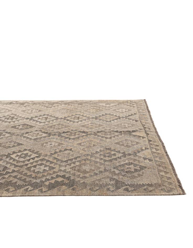 Detail image of  5' 3 x 6' 11  Hand Woven Kilim Maymana Wool Rug