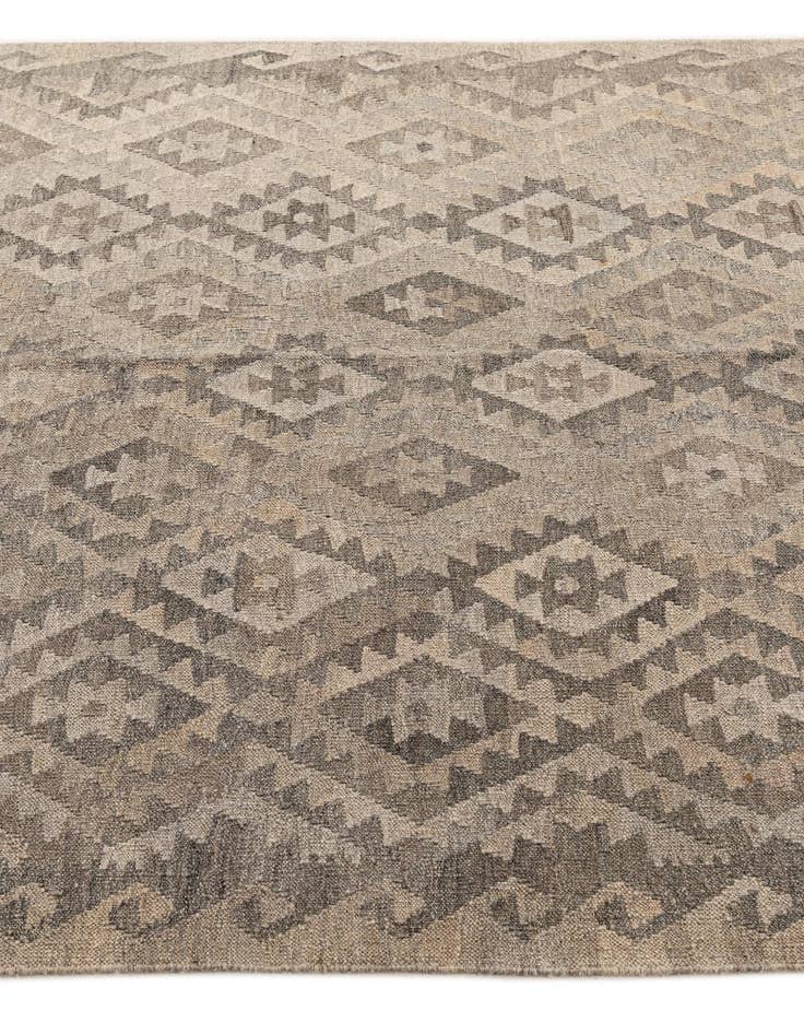 Detail image of  5' 3 x 6' 11  Hand Woven Kilim Maymana Wool Rug