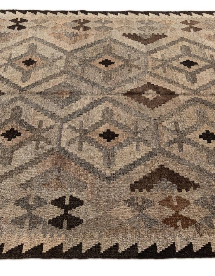 Detail image of  5' x 6' 9  Hand Woven Kilim Maymana Wool Rug