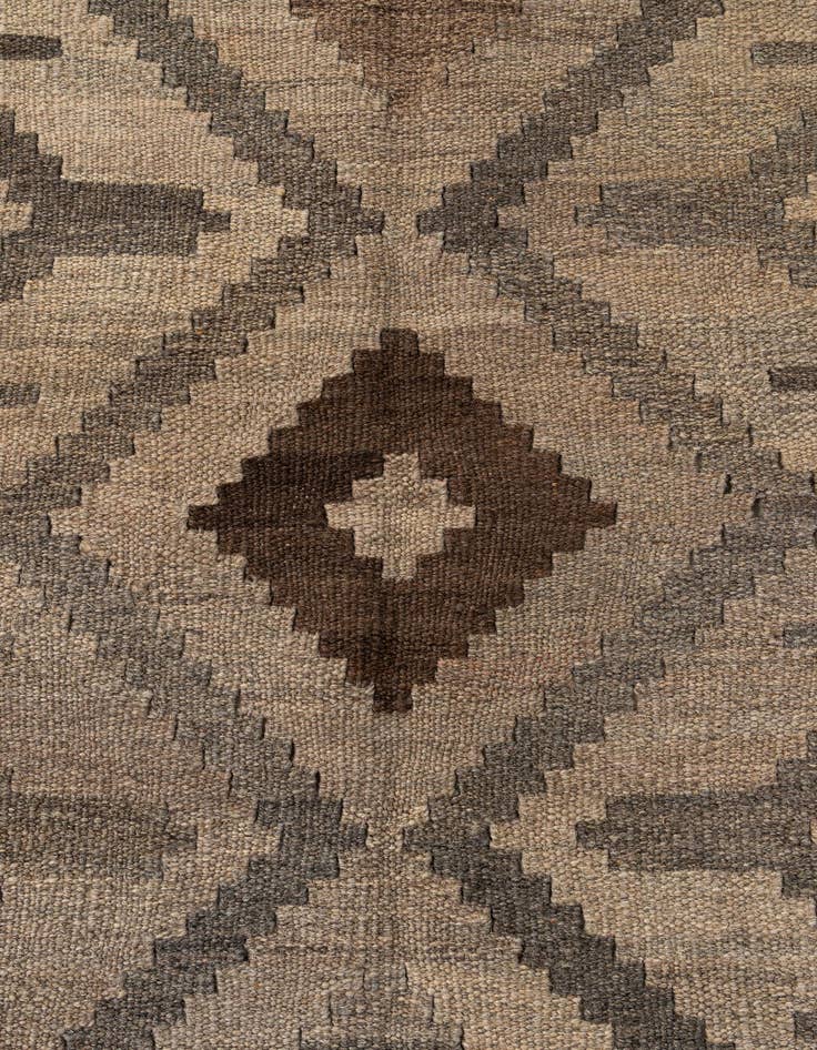 Detail image of  5' x 6' 9  Hand Woven Kilim Maymana Wool Rug