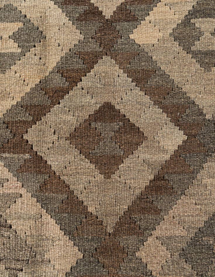 Detail image of  5' 3 x 8' 1  Hand Woven Kilim Maymana Wool Rug