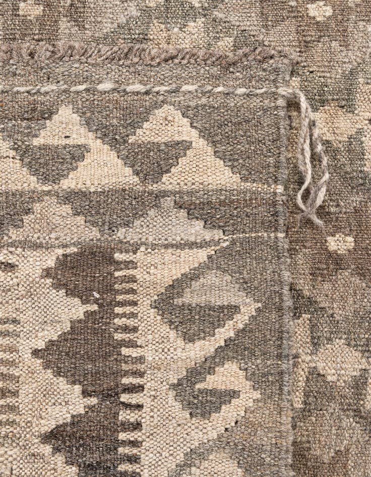 Detail image of  5' 3 x 8'  Hand Woven Kilim Maymana Wool Rug