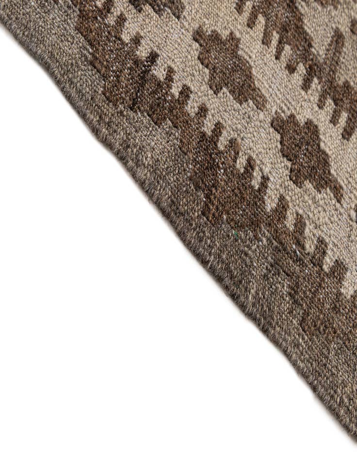 Detail image of  5' 4 x 8'  Hand Woven Kilim Maymana Wool Rug