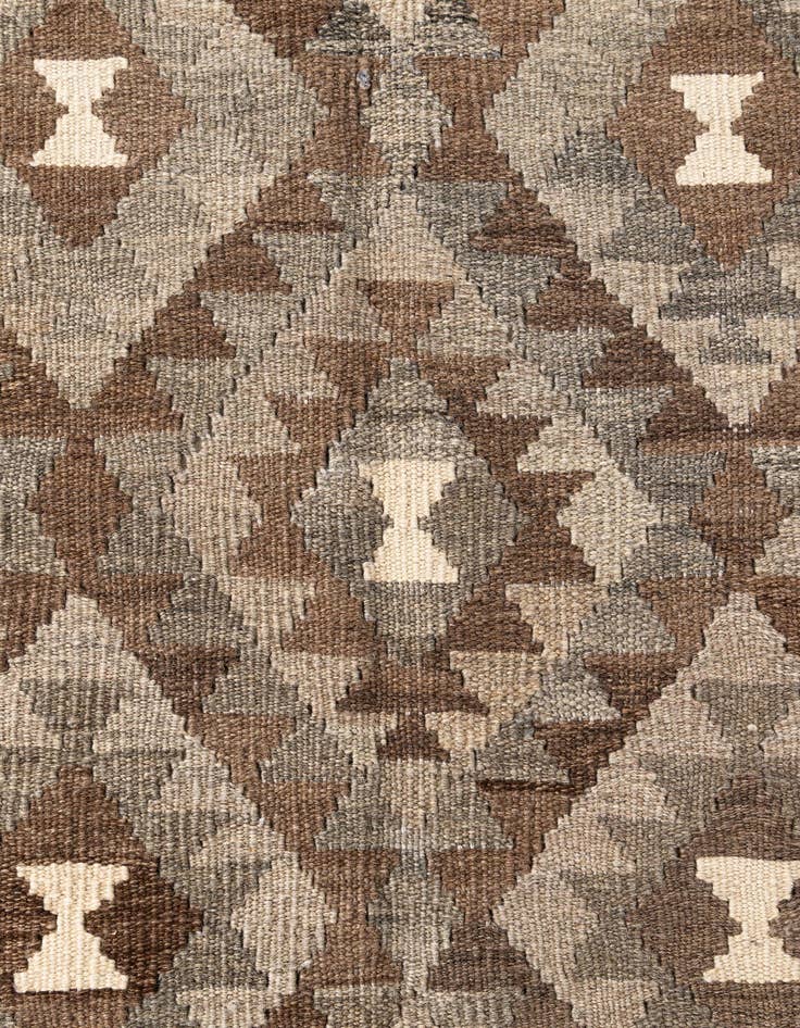 Detail image of  5' 4 x 8'  Hand Woven Kilim Maymana Wool Rug