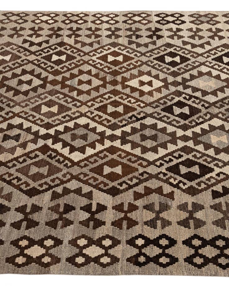 Detail image of  5' 5 x 6' 6  Hand Woven Kilim Maymana Wool Rug